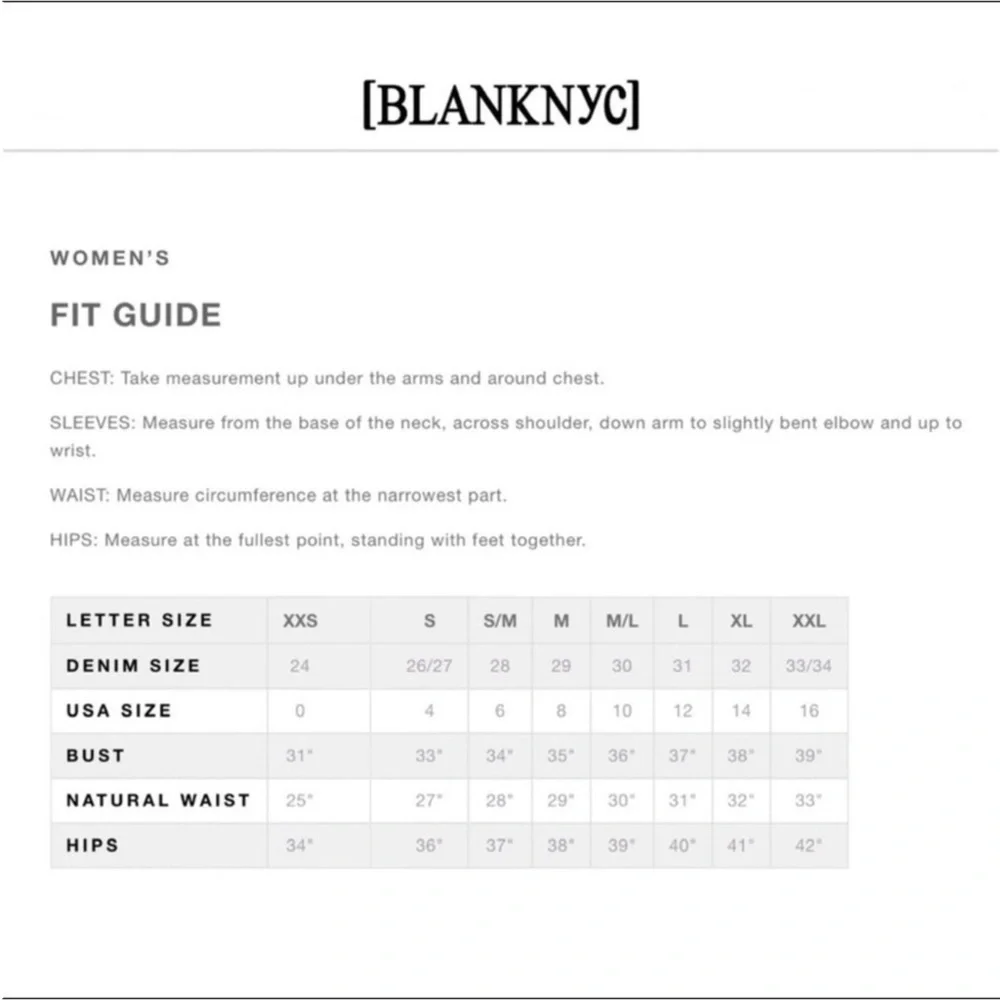 Blank NYC brand blank
